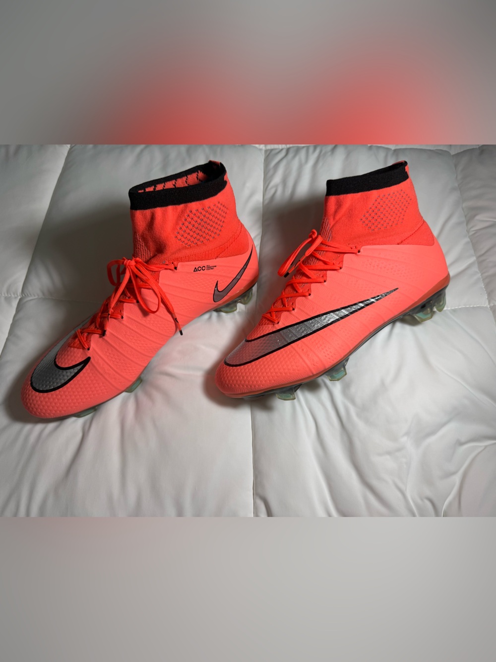 Nike cleats Murcurial Superfly IV (4) Elite FG ‘Bright Mango’ women’s 7